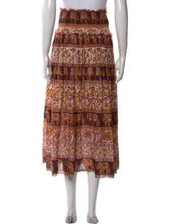 Zimmermann Printed Midi Length Skirt