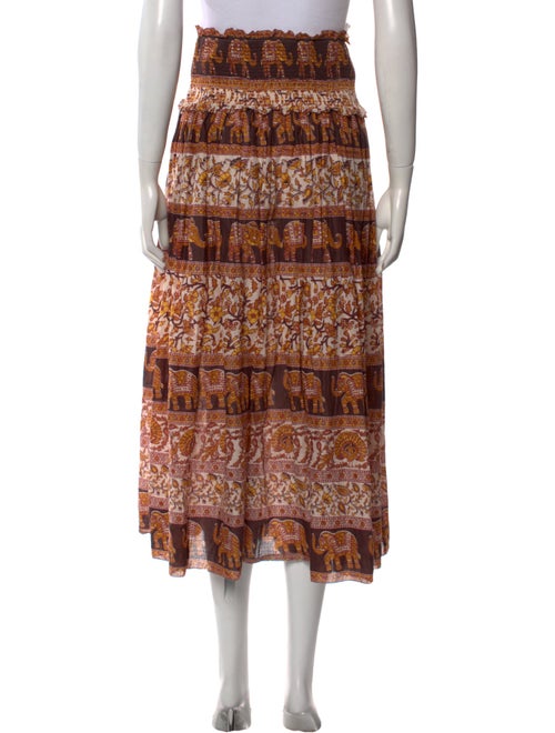 Zimmermann Printed Midi Length Skirt