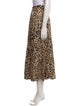 Zimmermann Animal Print Midi Length Skirt