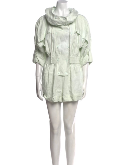 Zimmermann Linen Cowl Neck Romper