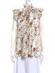 Zimmermann Floral Print Mock Neck Blouse