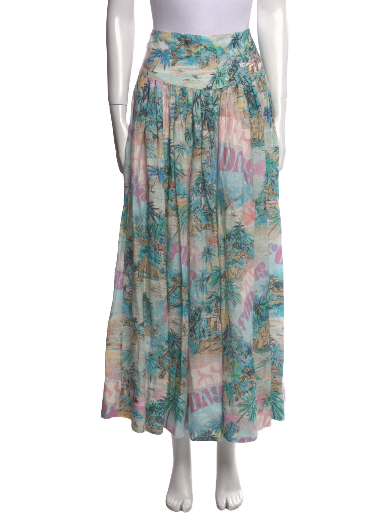 Zimmermann Linen Midi Length Skirt