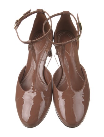 Zimmermann Patent Leather T-Strap Pumps