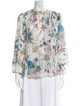 Zimmermann Floral Print Crew Neck Blouse