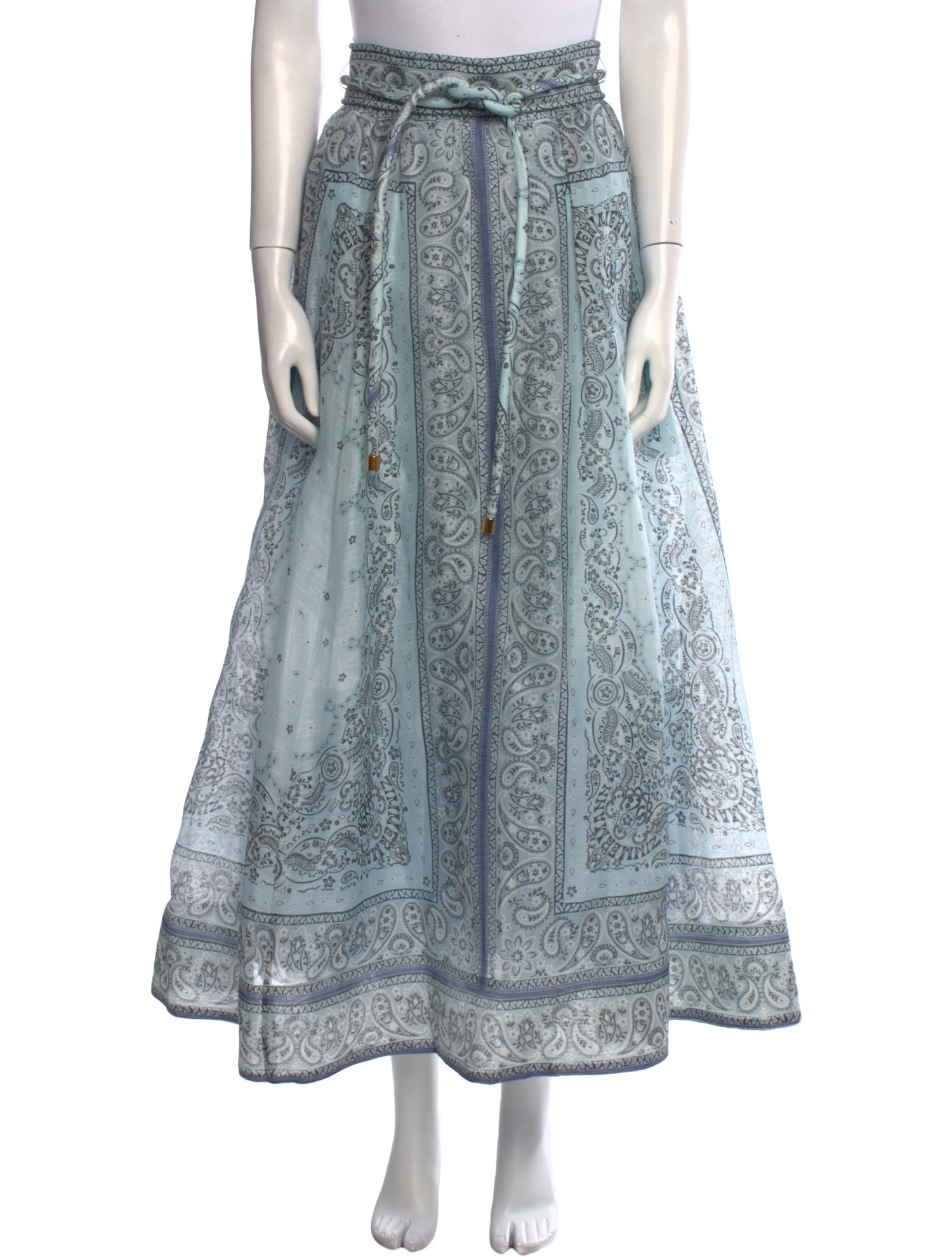 Zimmermann Linen Midi Length Skirt