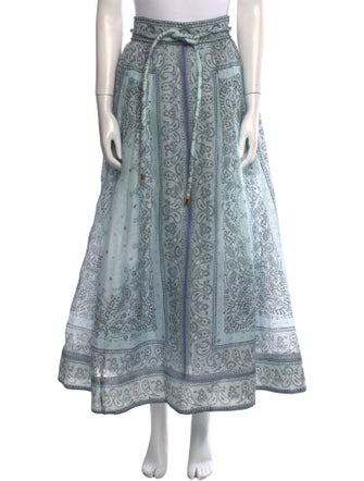 Zimmermann Linen Midi Length Skirt