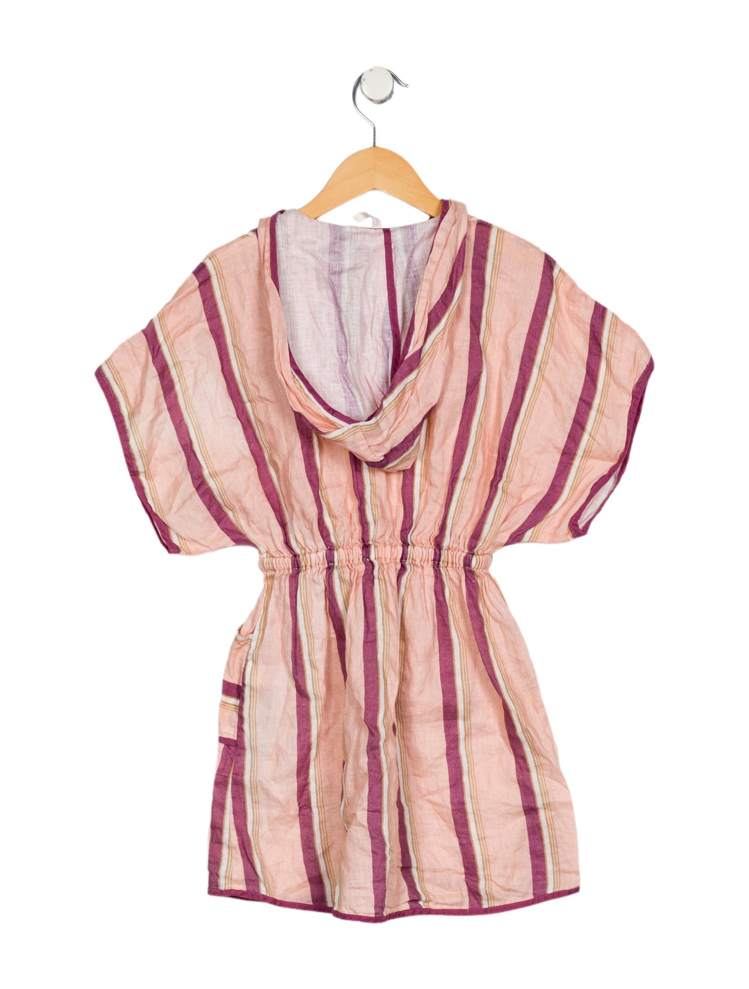 Zimmermann Girls' Short Sleeve Hooded Dress