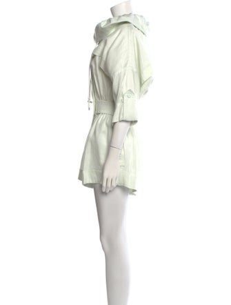 Zimmermann Linen Bateau Neckline Romper