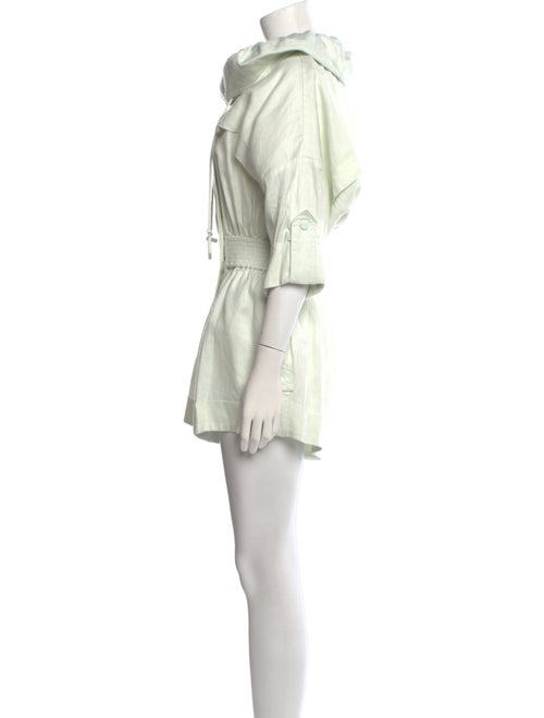 Zimmermann Linen Bateau Neckline Romper