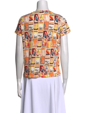 Zimmermann Linen Printed T-Shirt