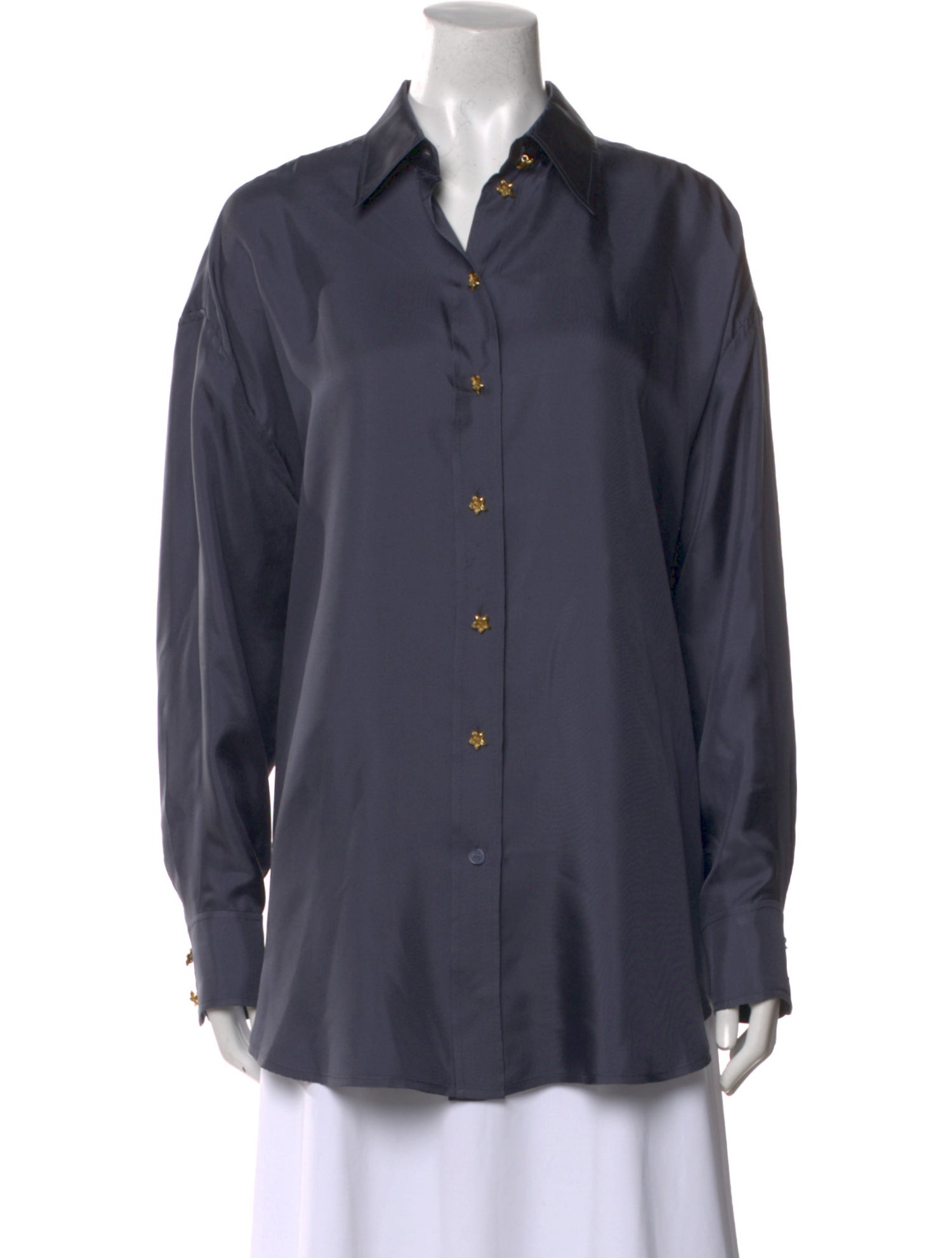 Zimmermann Silk Long Sleeve Button-Up Top