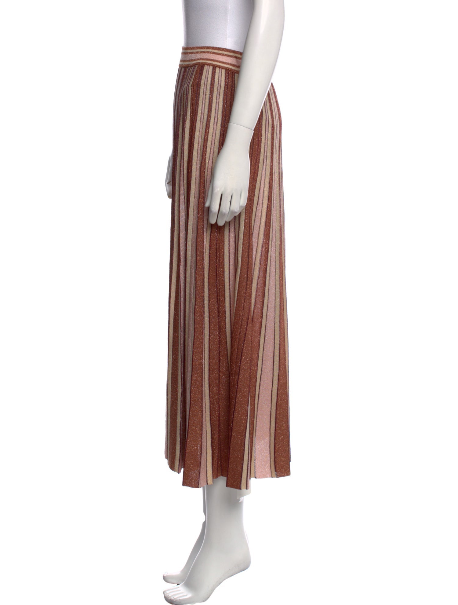 Zimmermann Striped Midi Length Skirt