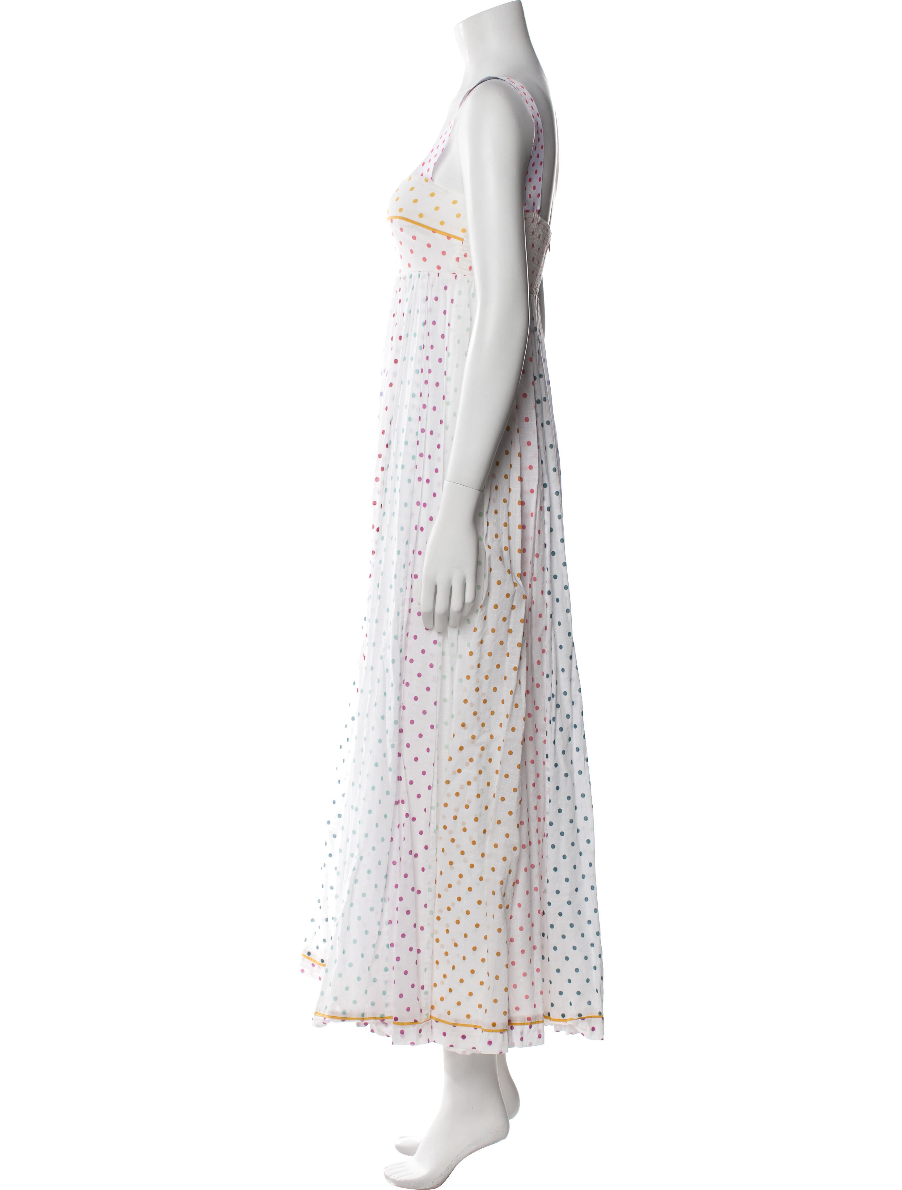 Zimmermann Polka Dot Print Long Dress