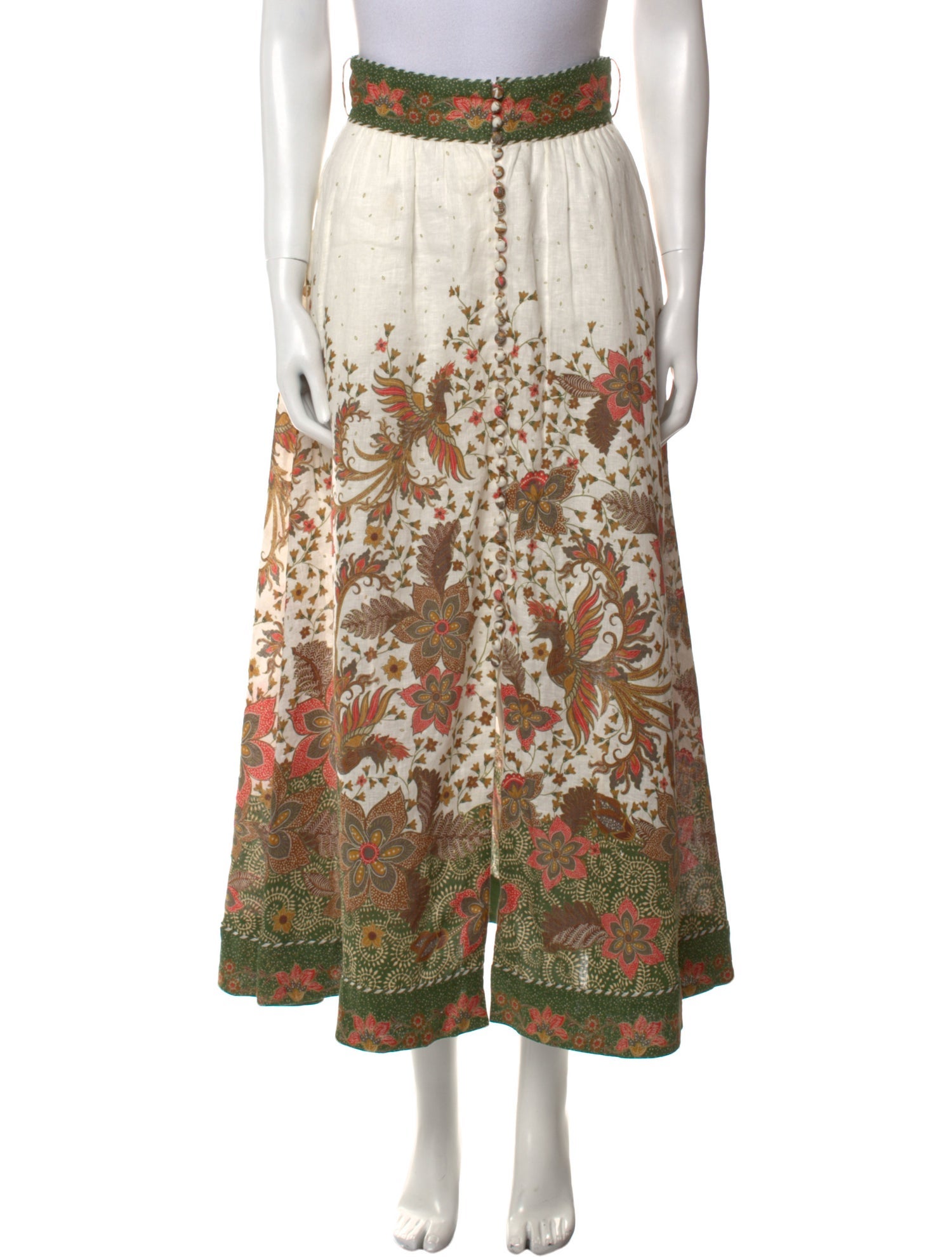 Zimmermann Linen Long Skirt