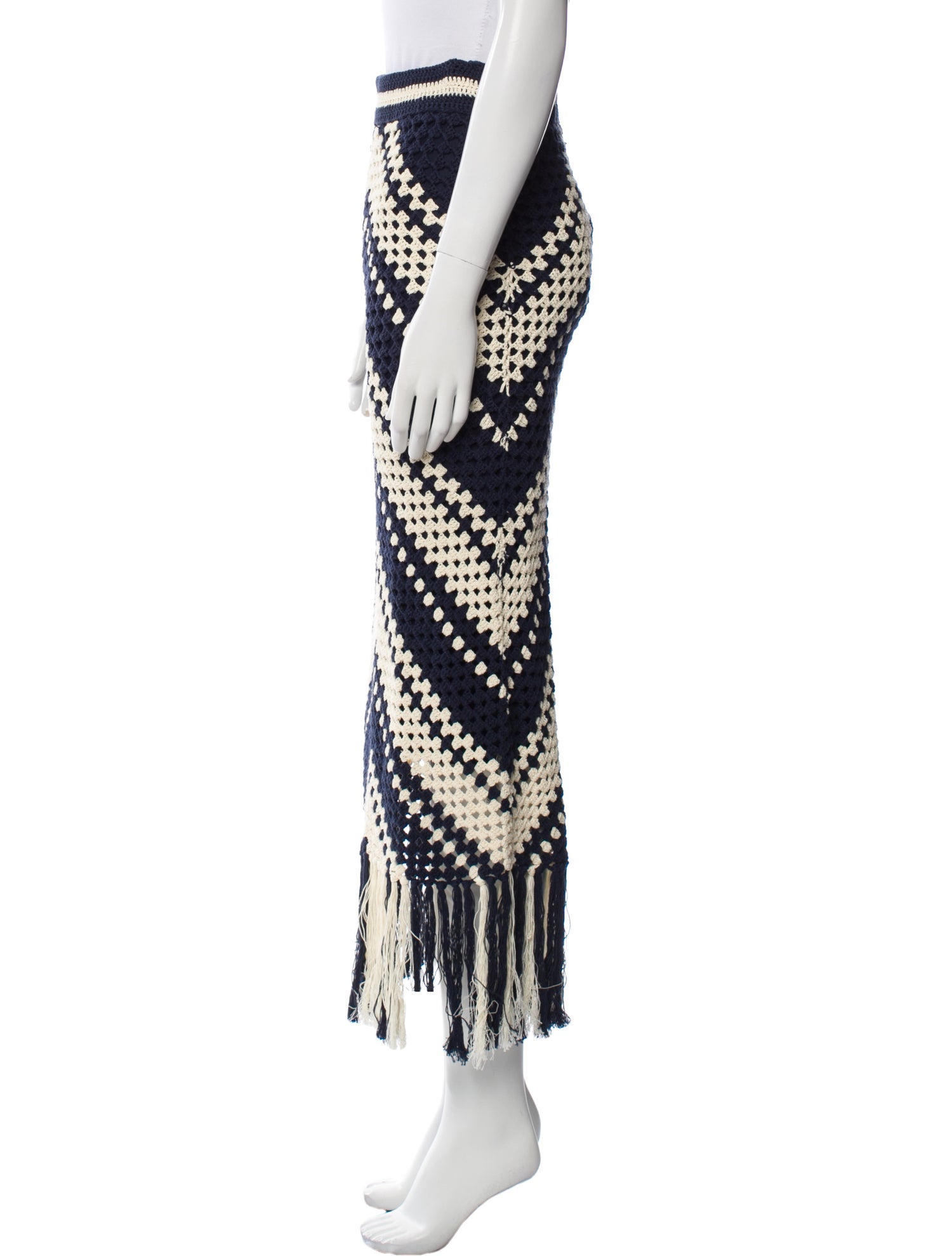 Zimmermann Striped Midi Length Skirt w/ Tags