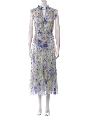 Zimmermann Floral Print Long Dress