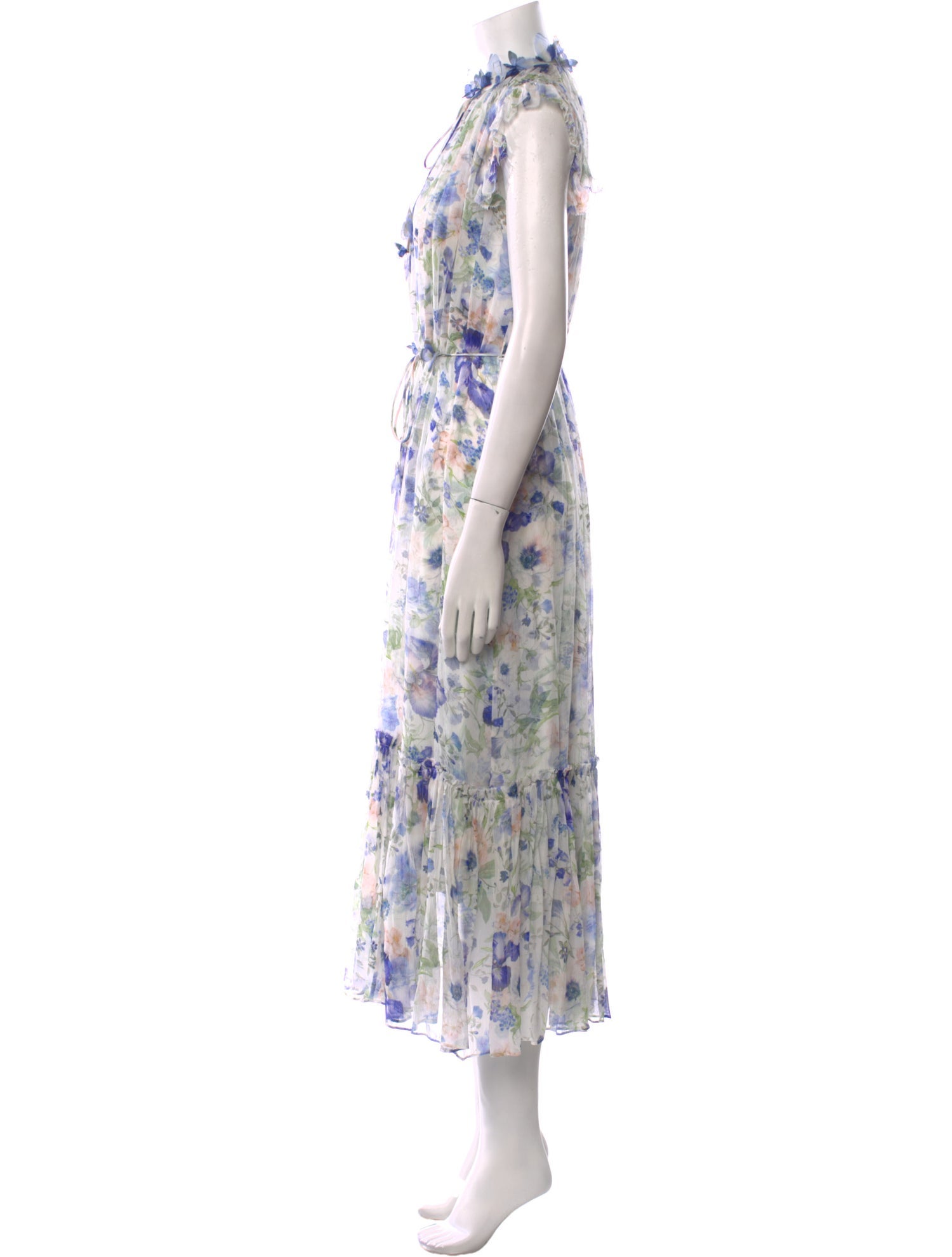 Zimmermann Floral Print Long Dress