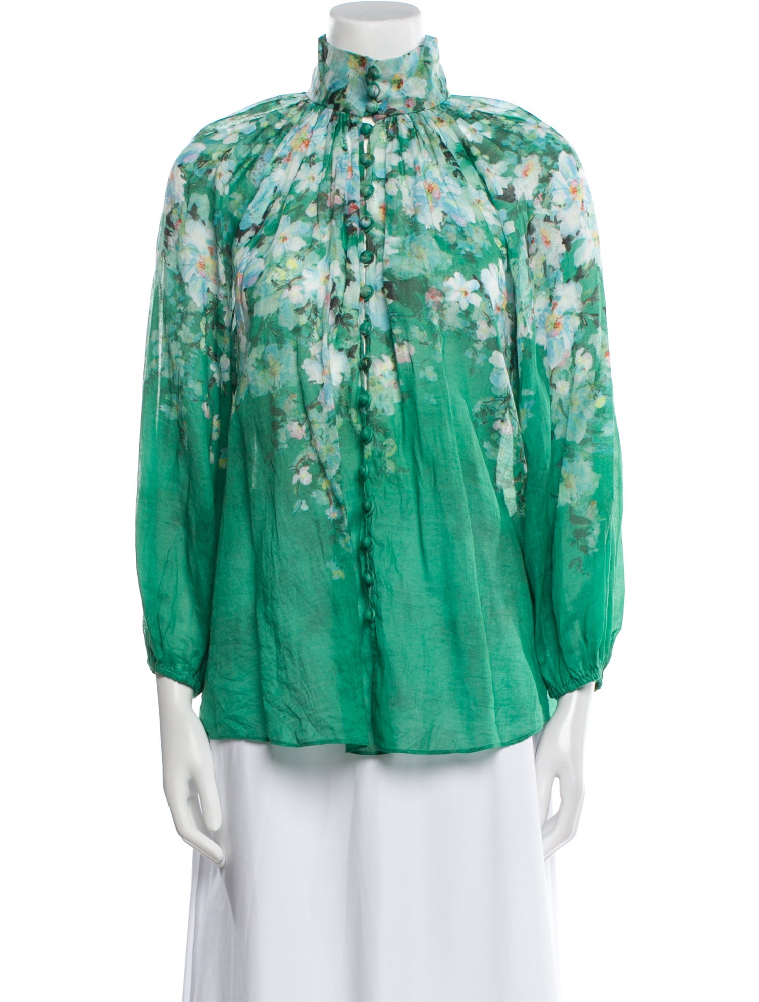 Zimmermann Silk Floral Print Blouse