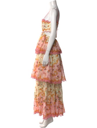 Zimmermann Floral Print Long Dress