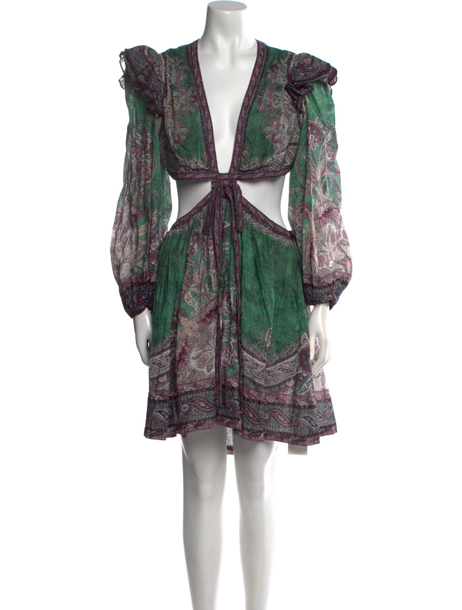 Zimmermann Paisley Print Knee-Length Dress w/ Tags