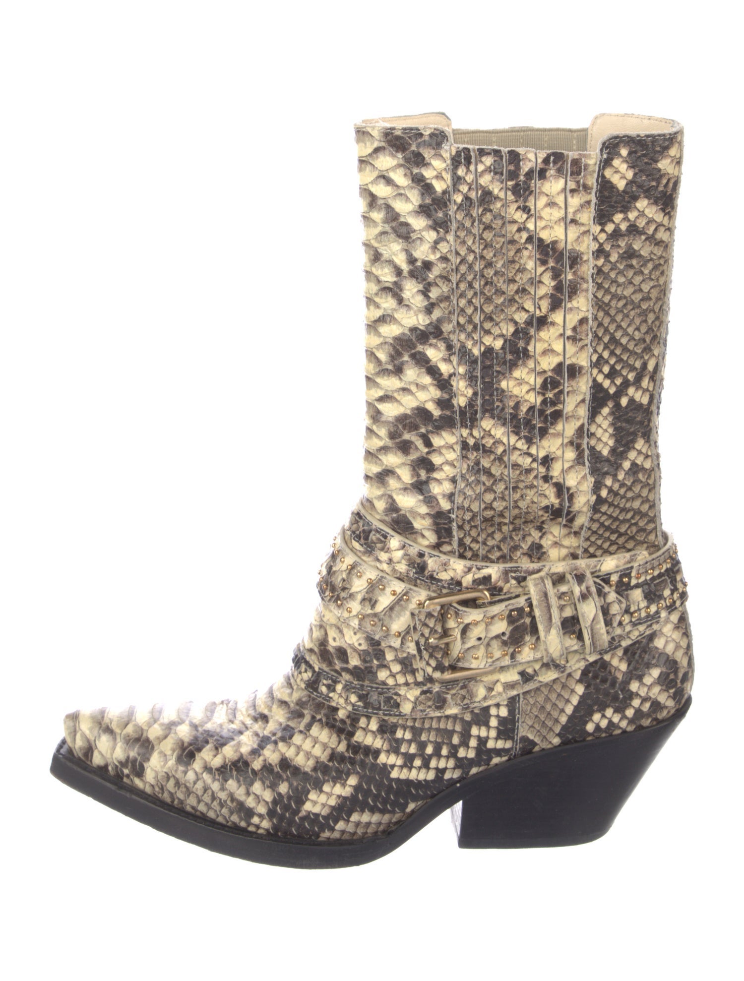 Zimmermann Alligator Animal Print Combat Boots