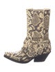 Zimmermann Alligator Animal Print Combat Boots