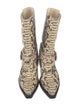 Zimmermann Alligator Animal Print Combat Boots