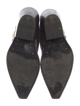 Zimmermann Alligator Animal Print Combat Boots