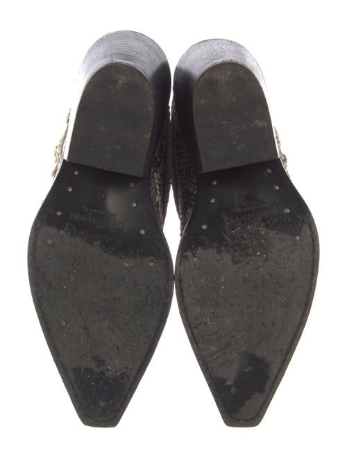Zimmermann Alligator Animal Print Combat Boots