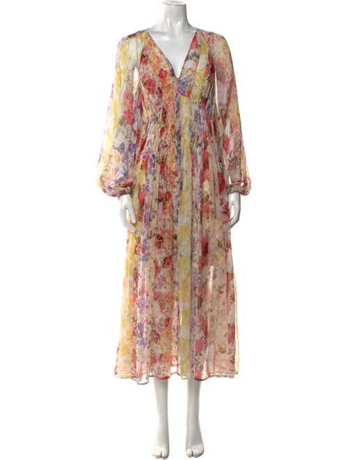 Zimmermann Floral Print Knee-Length Dress