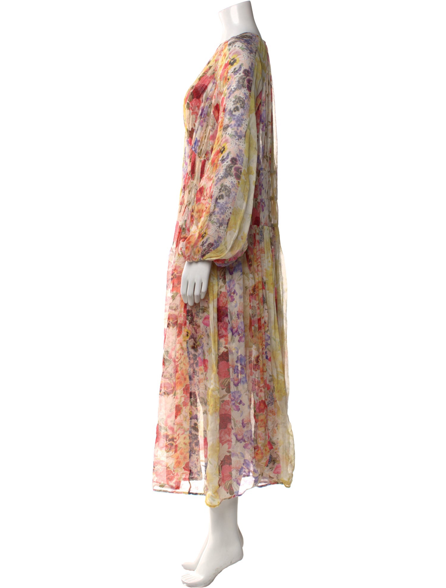 Zimmermann Floral Print Knee-Length Dress
