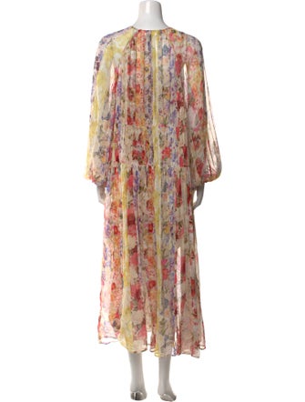 Zimmermann Floral Print Knee-Length Dress