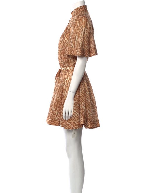 Zimmermann Animal Print Mini Dress