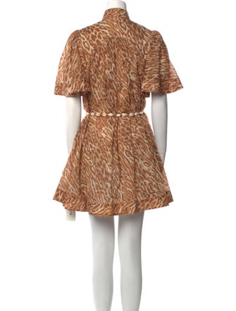 Zimmermann Animal Print Mini Dress