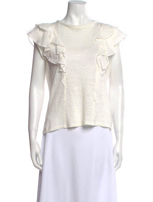 Zimmermann Linen Scoop Neck Top