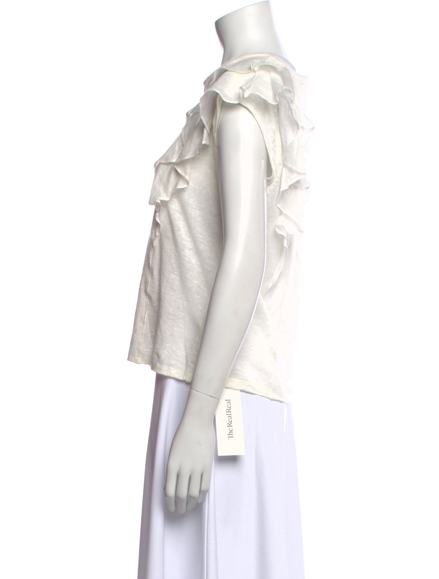 Zimmermann Linen Scoop Neck Top