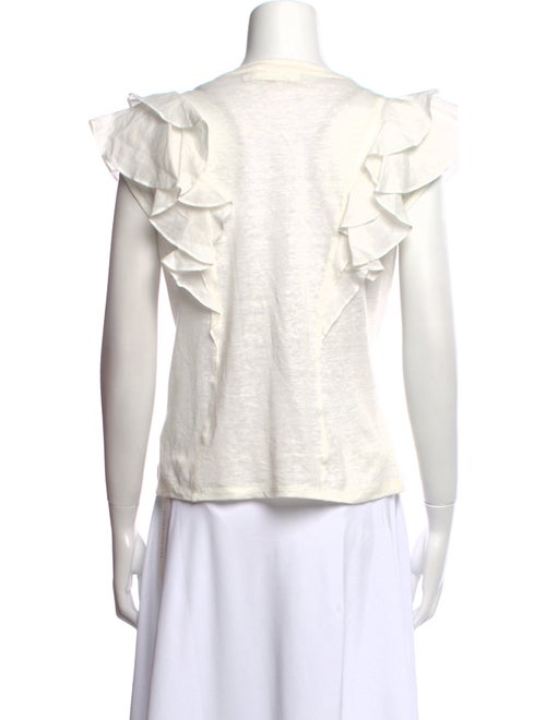 Zimmermann Linen Scoop Neck Top
