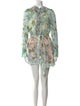 Zimmermann Floral Print Crew Neck Romper