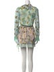 Zimmermann Floral Print Crew Neck Romper