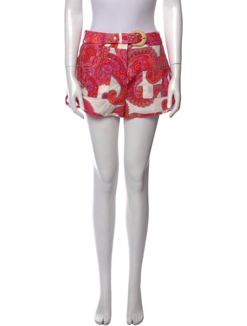 Zimmermann Printed Mini Shorts