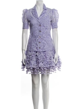 Zimmermann Lace Lace Pattern Skirt Set