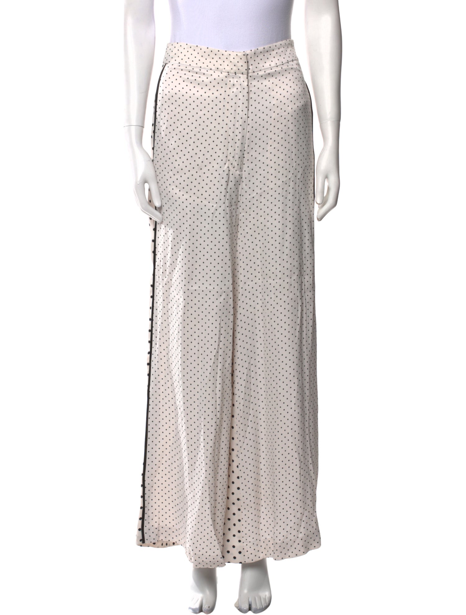 Zimmermann Polka Dot Print Wide Leg Pants