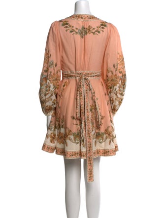 Zimmermann Floral Print Knee-Length Dress