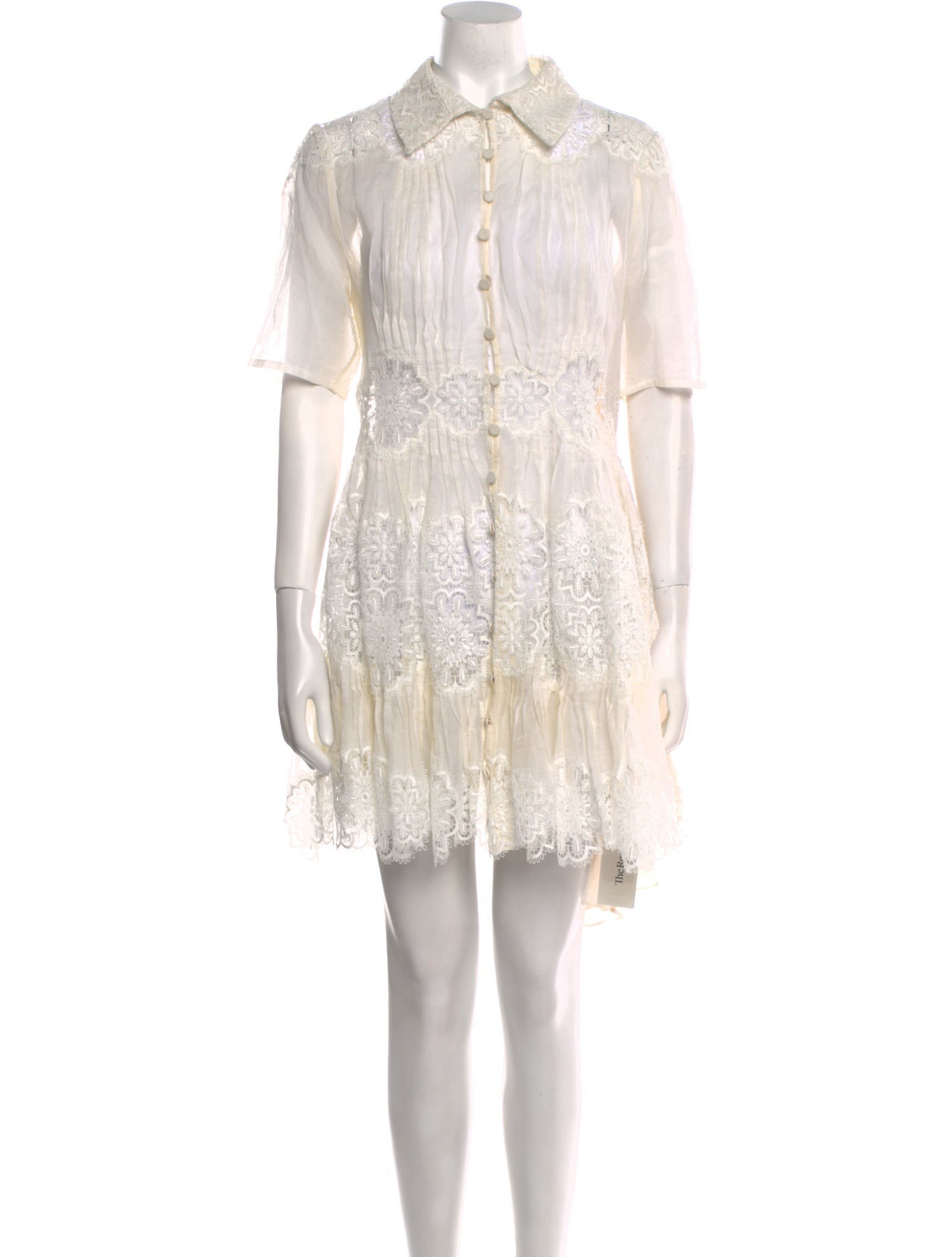 Zimmermann Lace Pattern Mini Dress