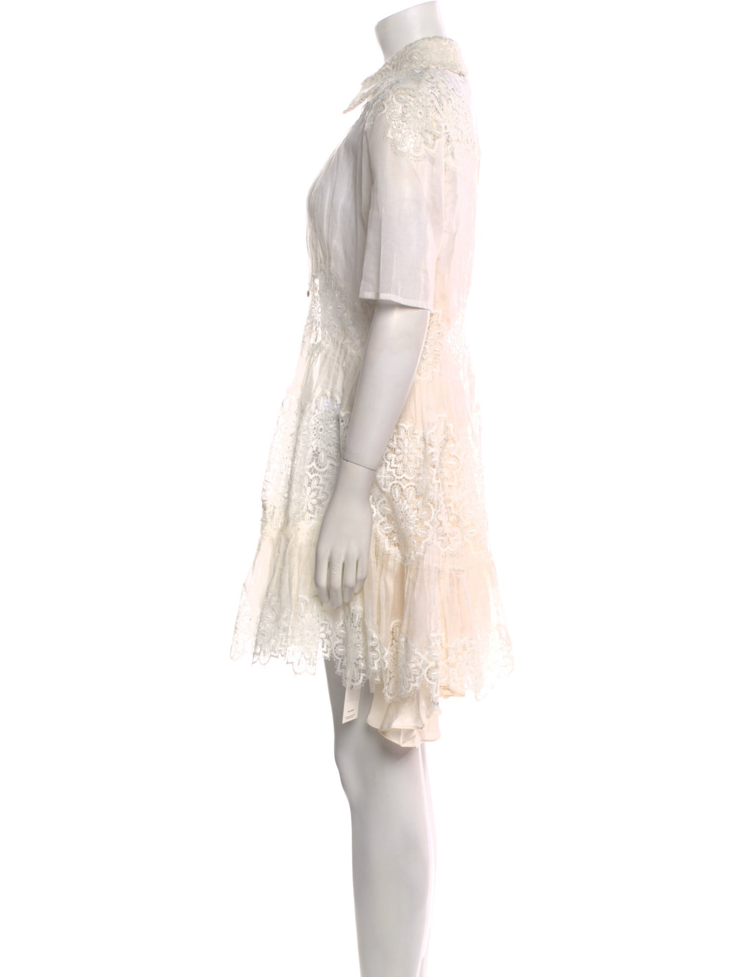 Zimmermann Lace Pattern Mini Dress