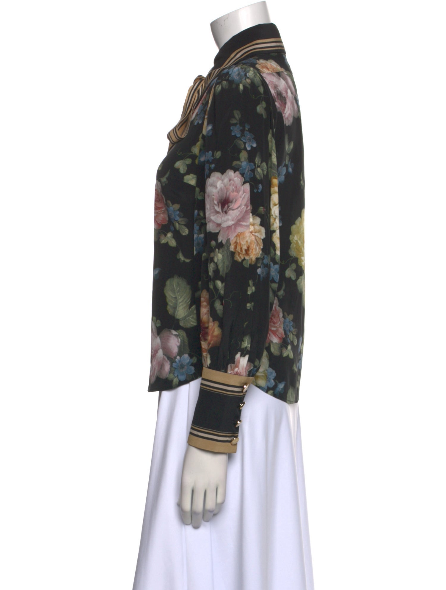 Zimmermann Linen Floral Print Button-Up Top w/ Tags