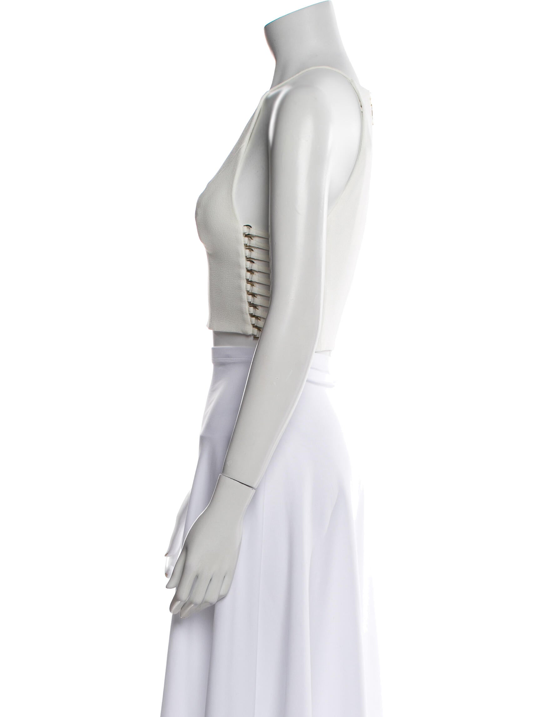 Zimmermann Halterneck Sleeveless Crop Top