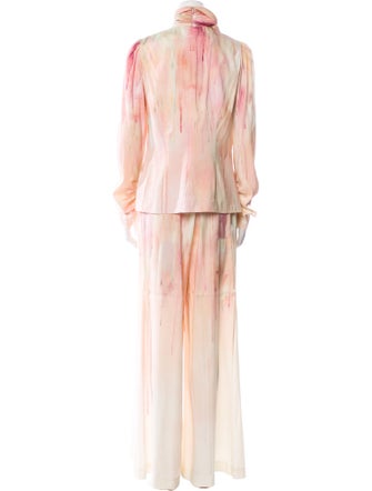 Zimmermann Silk Printed Pant Set