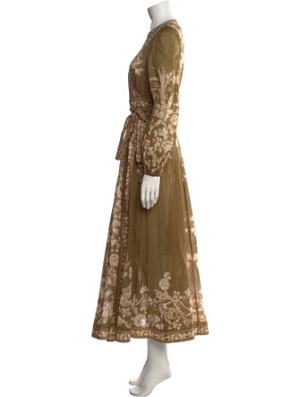 Zimmermann Floral Print Long Dress