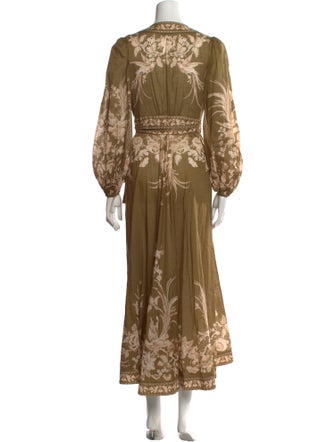 Zimmermann Floral Print Long Dress